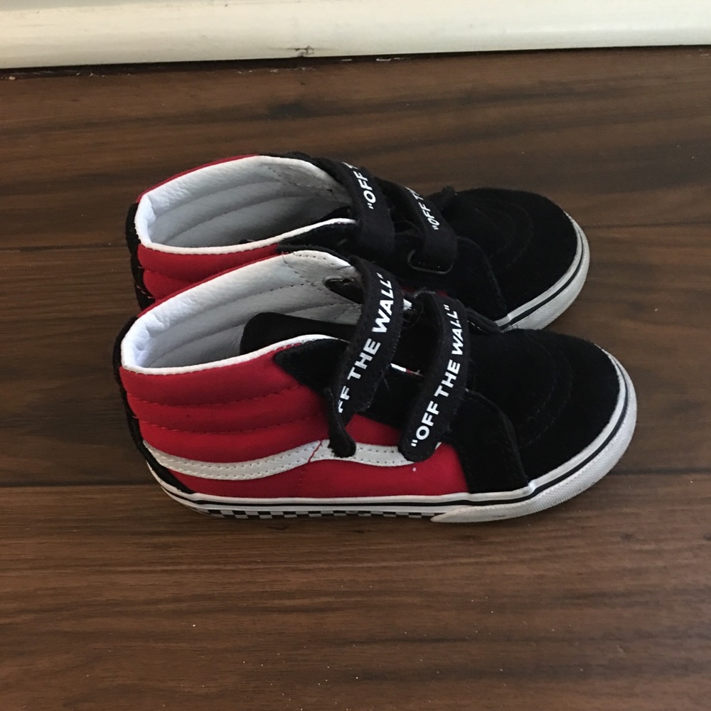 Red and black vans